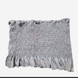 Forever 21 Light Blue Ruched Tube Top